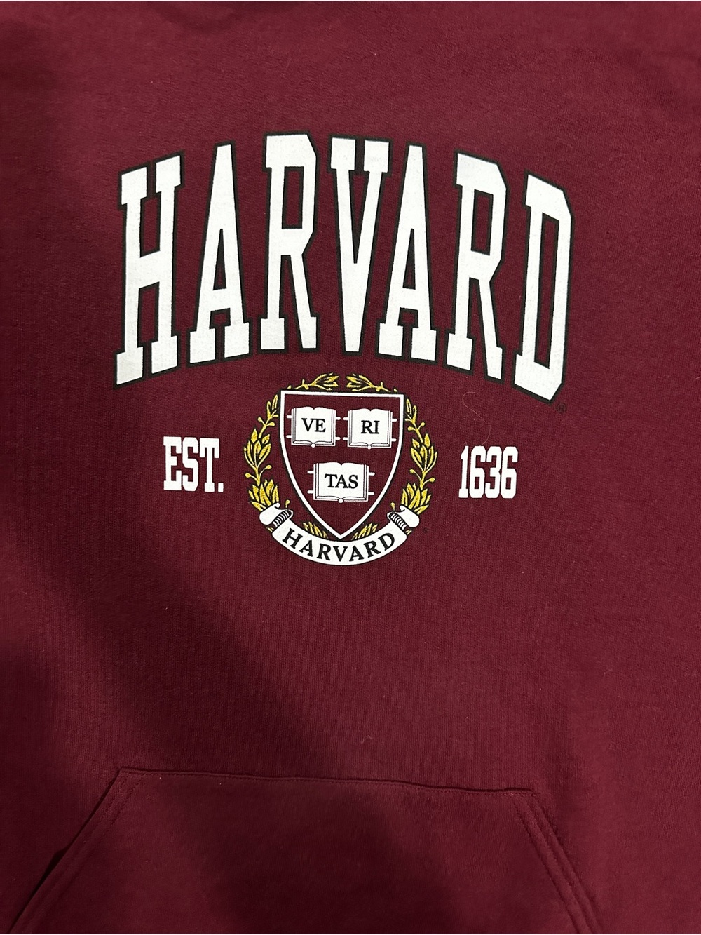 XL Maroon Pullover Sweatshirt - Deep Wine Tone